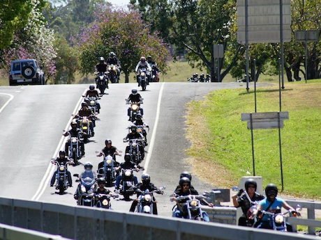 Charity Motorcycle Rides: Supporting Rash and Vision Research