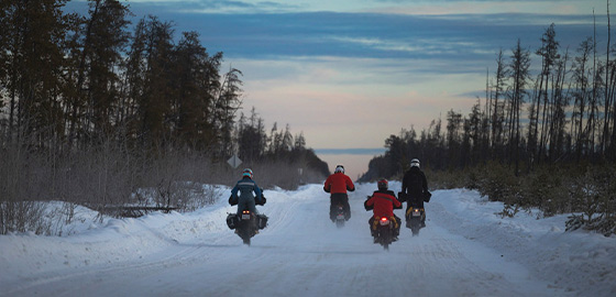 Ice Road Motorcycle Riding: Alberta and NWT Extreme Winter Routes