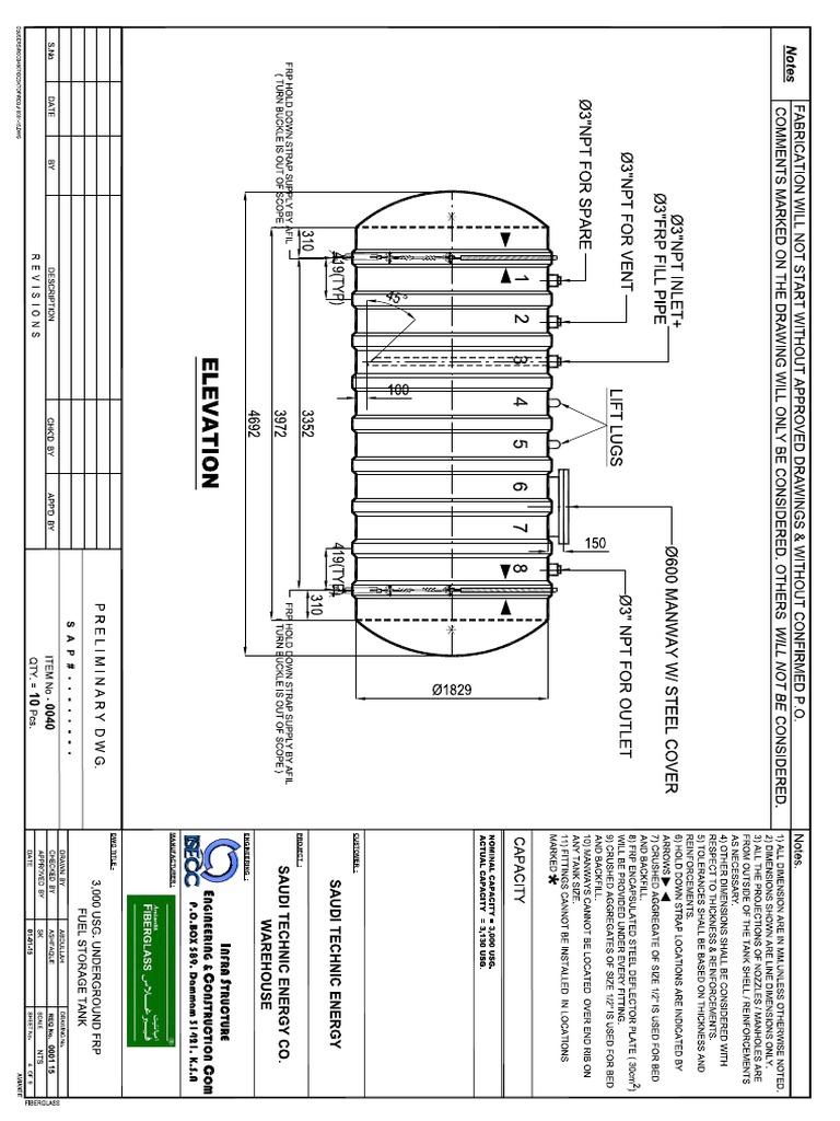 10000 Gallon Fuel Tank Chart—Full Breakdown