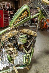 The Suede Paint Chopper Style
