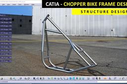 How to Design a Chopper Frame using CAD Software